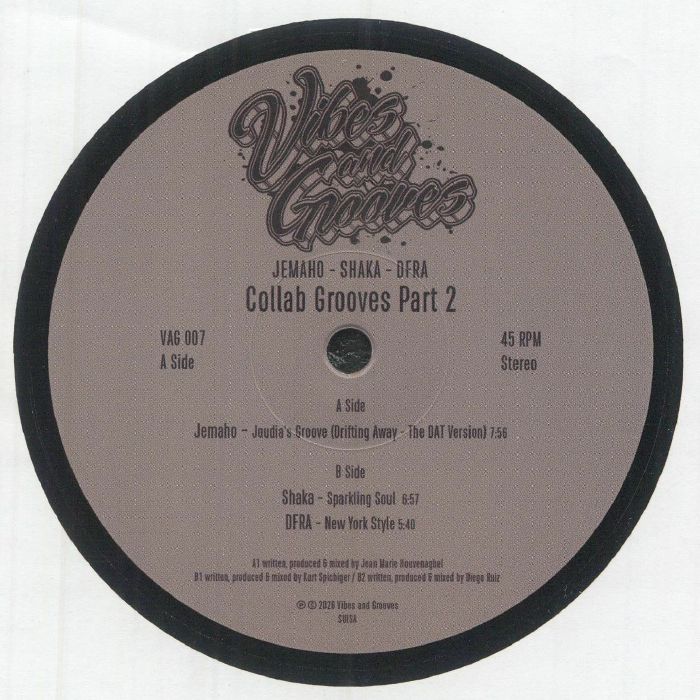 Jemaho | Shaka | Dfra – Collab Grooves Part 2 vinyl cover