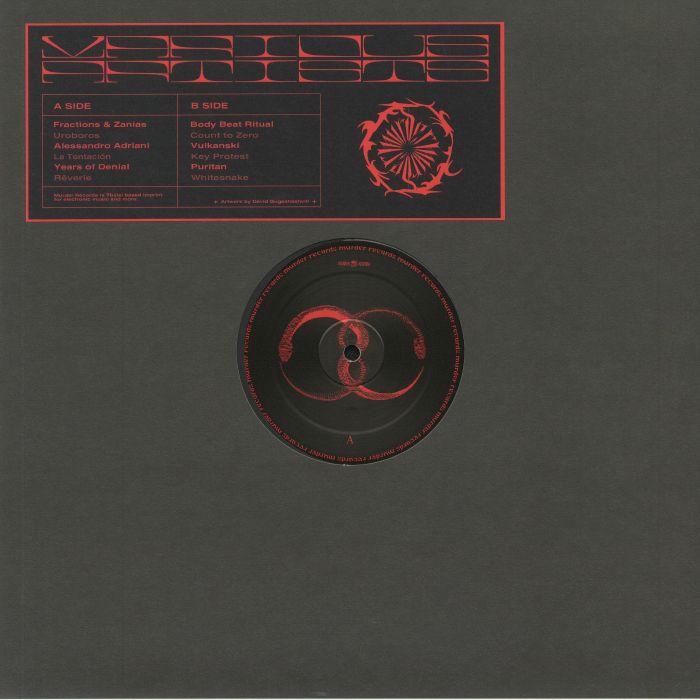 Fractions | Zanias | Alessandro Adriani | Years Of Denial | Body Beat Ritual | Vulkanski | Puritan – Murder 02 vinyl cover