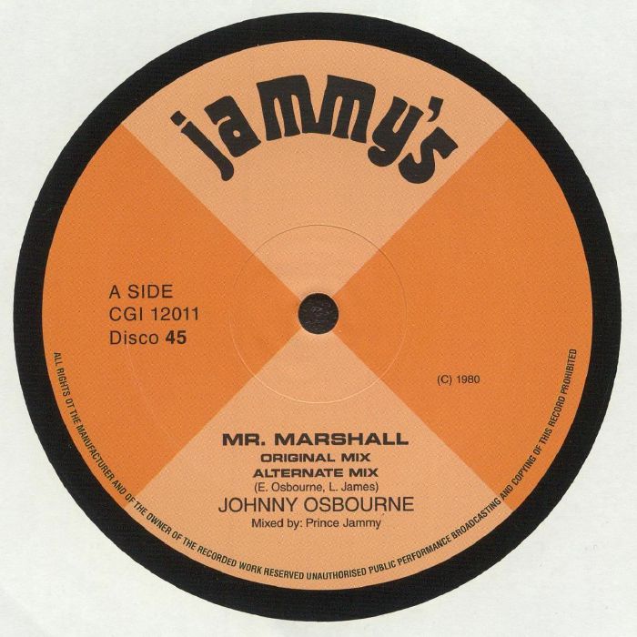 Johnny Osbourne Mr Marshall