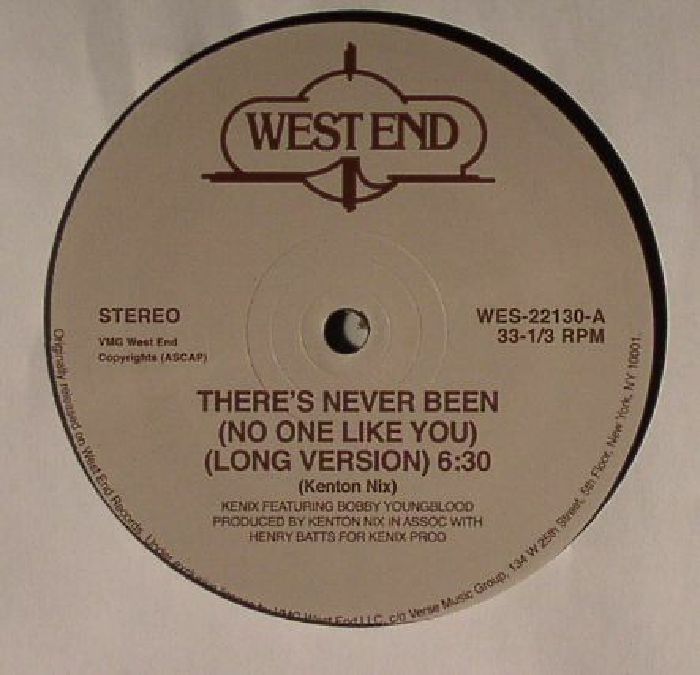 Kenix | Bobby Youngblood – Theres Never Been (No One Like You) vinyl cover