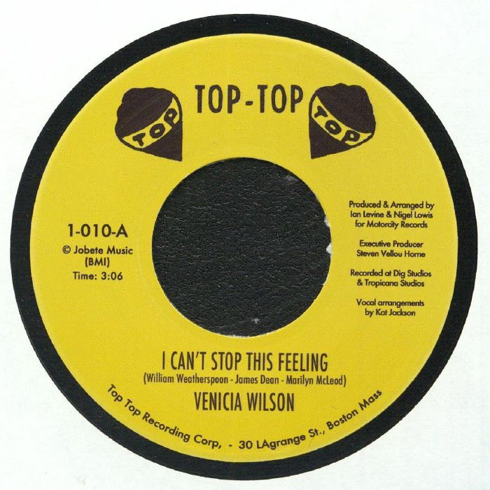 Venicia Wilson – I Can't Stop This Feeling vinyl cover
