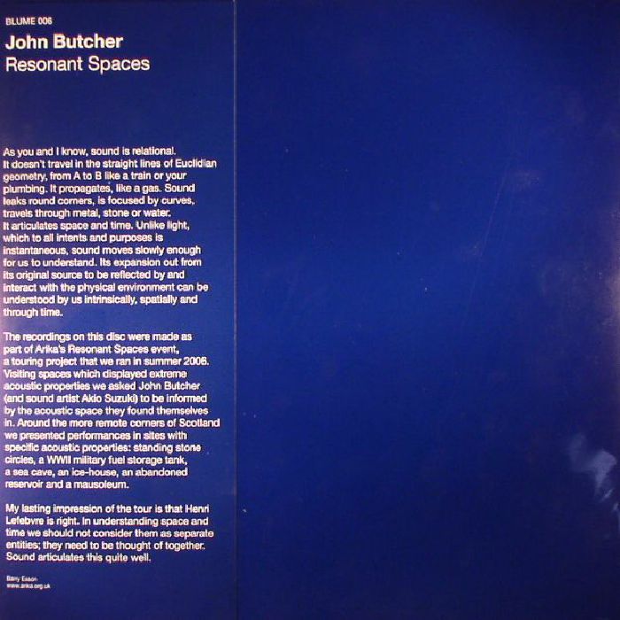 John Butcher Resonant Spaces (reissue)