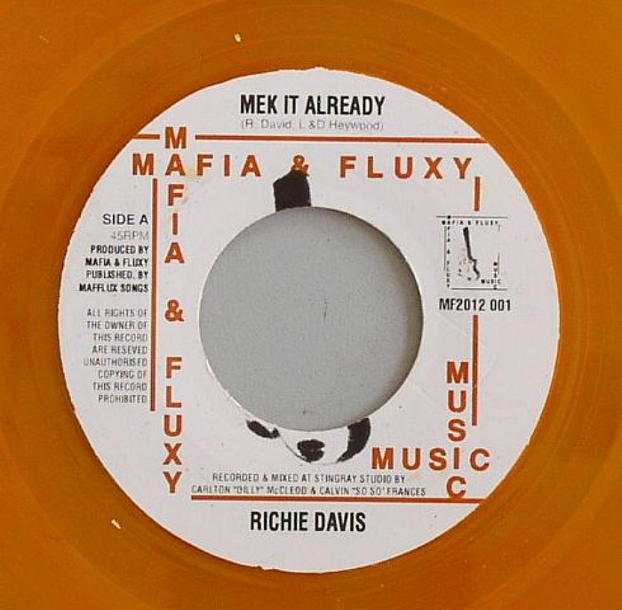 Richie Davis |  Mafia And Fluxy – Mek It Already (Bun and Cheese Riddim) vinyl cover