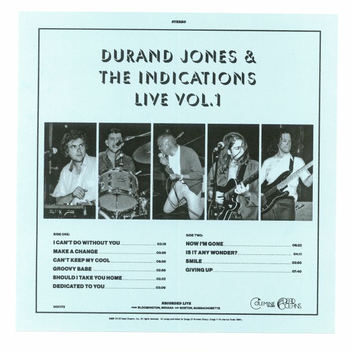 Durand Jones | The Indications Durand Jones & The Indications Live Vol 1