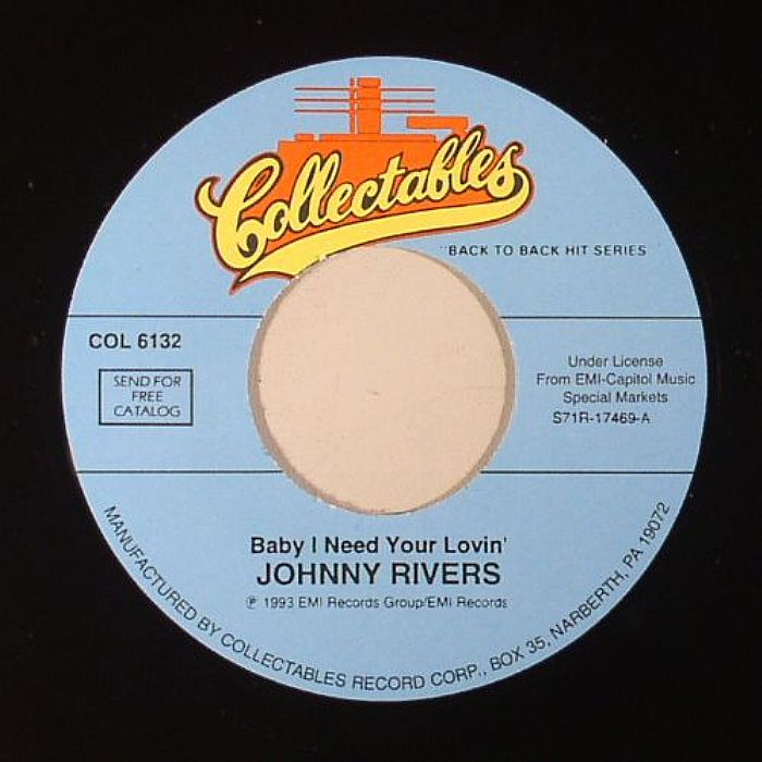 Johnny Rivers Baby I Need Your Lovin