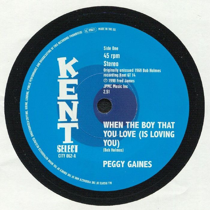 Peggy Gaines When The Boy That You Love (Is Loving You)