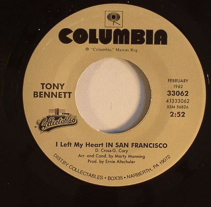 Tony Bennett – I Left My Heart In San Francisco vinyl cover
