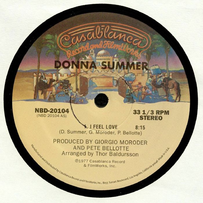 Donna Summer – I Feel Love vinyl cover