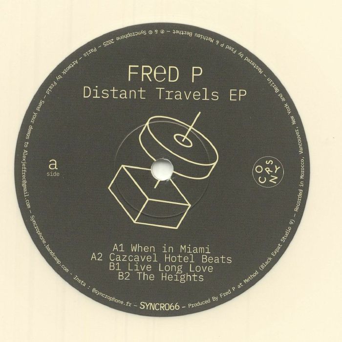 Fred P – Distant Travels EP vinyl cover
