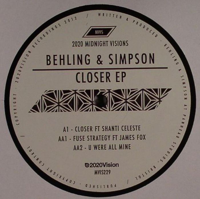 Behling And Simpson – Closer EP vinyl cover