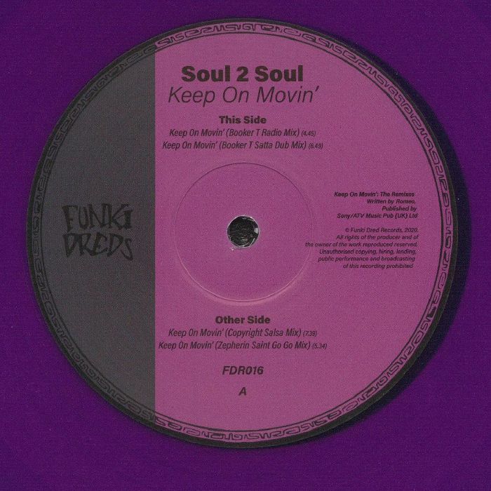 Soul Ii Soul – Keep On Movin (remixes) vinyl cover