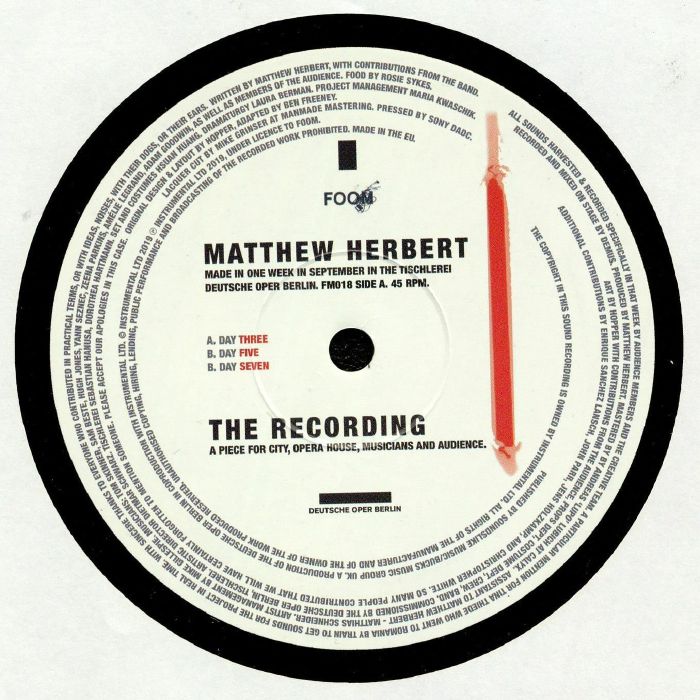 Matthew Herbert The Recording