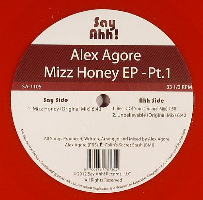 Alex Agore Mizz Honey EP: Pt 1