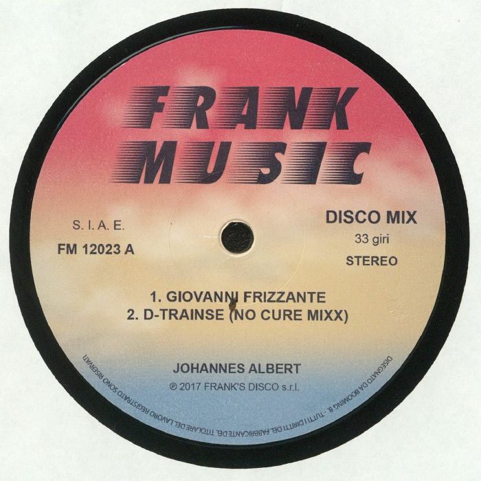 Johannes Albert – Giovanni Frizzante vinyl cover