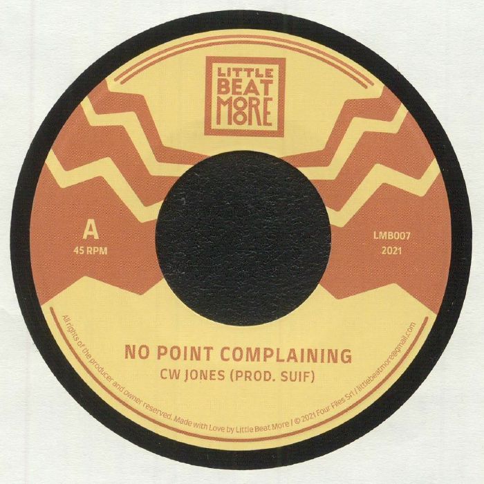 Cw Jones – No Point Complaining vinyl cover