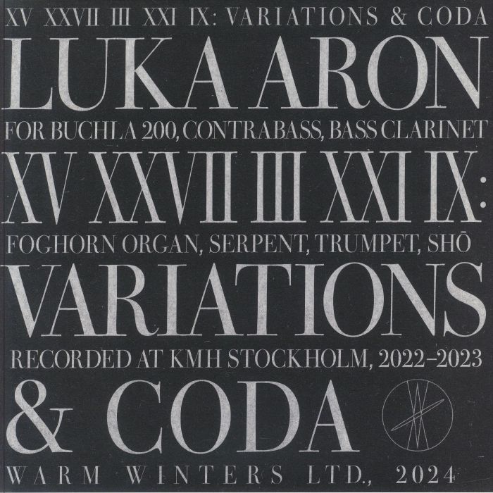 Luka Aron XV XXVII III XXI IX: Variations and Coda