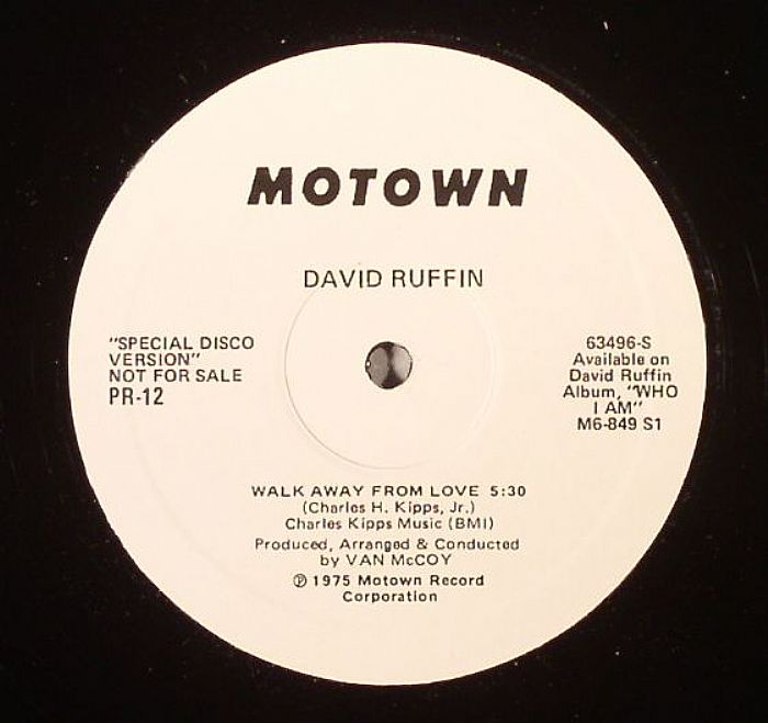 David Ruffin Walk Away From Love (special disco version)(reissue)