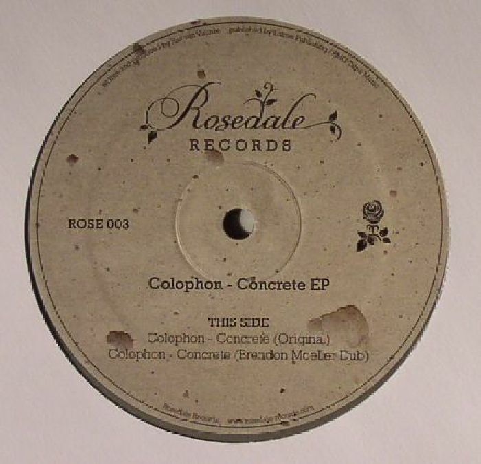 Colophon Concrete EP