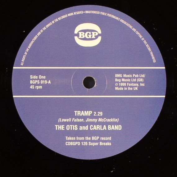 Otis  and Carla Band |  The | Louise Mccord – Tramp vinyl cover