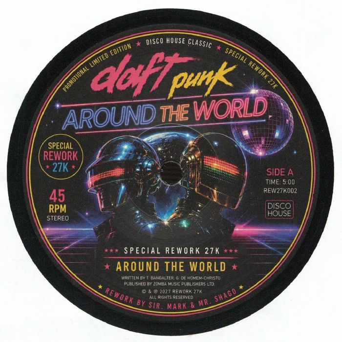 Daft Punk – Around The World vinyl cover