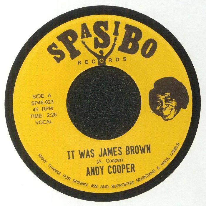 Andy Cooper – It Was James Brown vinyl cover
