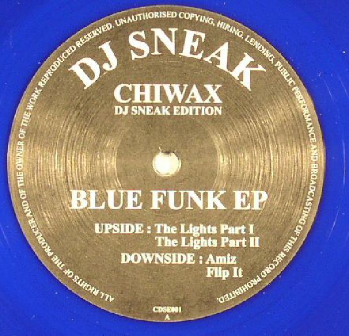 DJ Sneak – Blue Funk EP vinyl cover