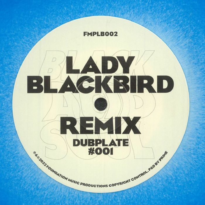 Lady Blackbird – Remix Dubplate 001 vinyl cover