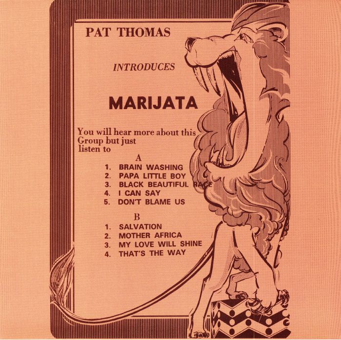 Pat Introduces Marijata Thomas Pat Thomas Introduces Marijata (reissue) (Record Store Day 2018)