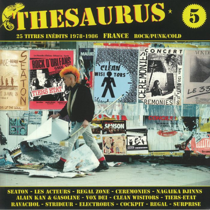 Various Artists – Thesaurus Vol 5: 25 Titres Inedits 1978 1986 France Rock/Punk/Cold vinyl cover