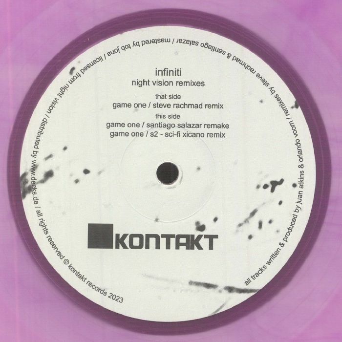 Infiniti – Game One vinyl cover
