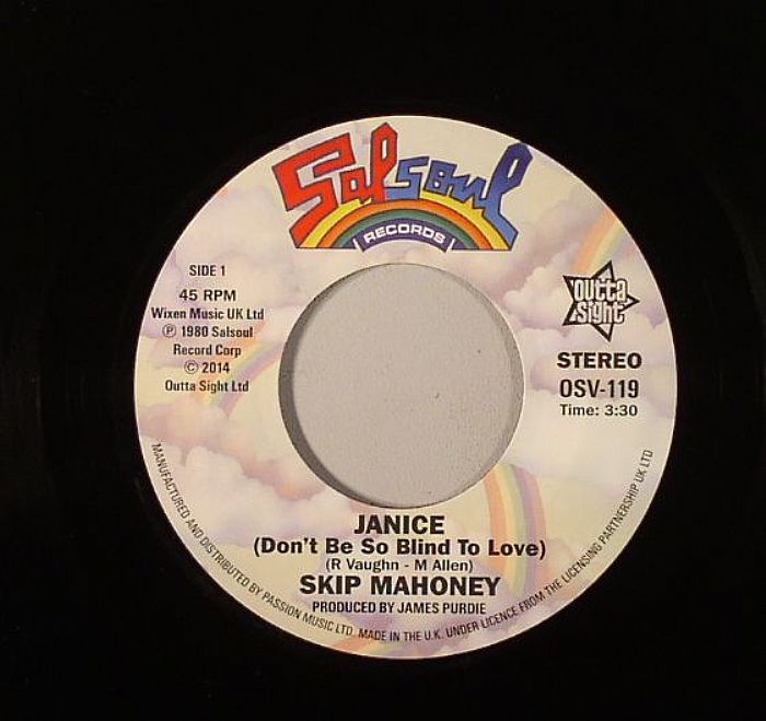 Skip Mahoney Janice (Dont Be Blind To Love) (mono) (reissue)
