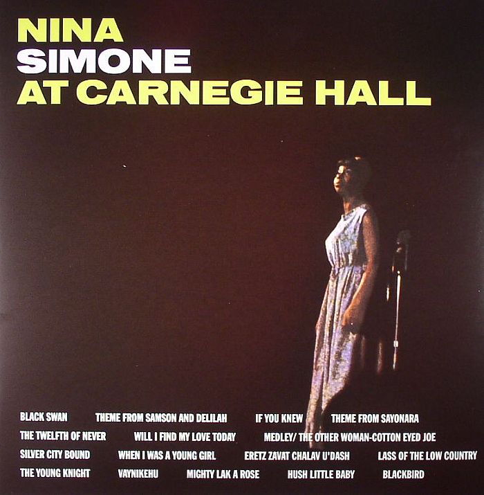 Nina Simone – At Carnegie Hall (reissue) vinyl cover