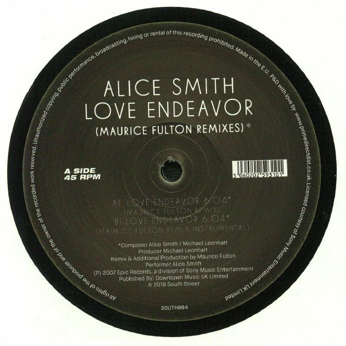 Alice Smith Love Endeavor (Maurice Fulton Remixes)