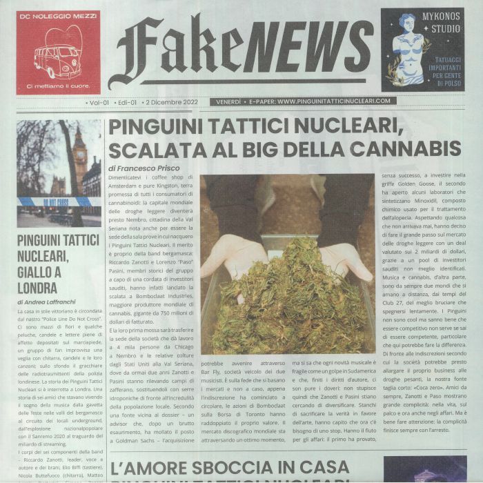 Pinguini Tattici Nucleari Fake News (Stupefacenti Version)