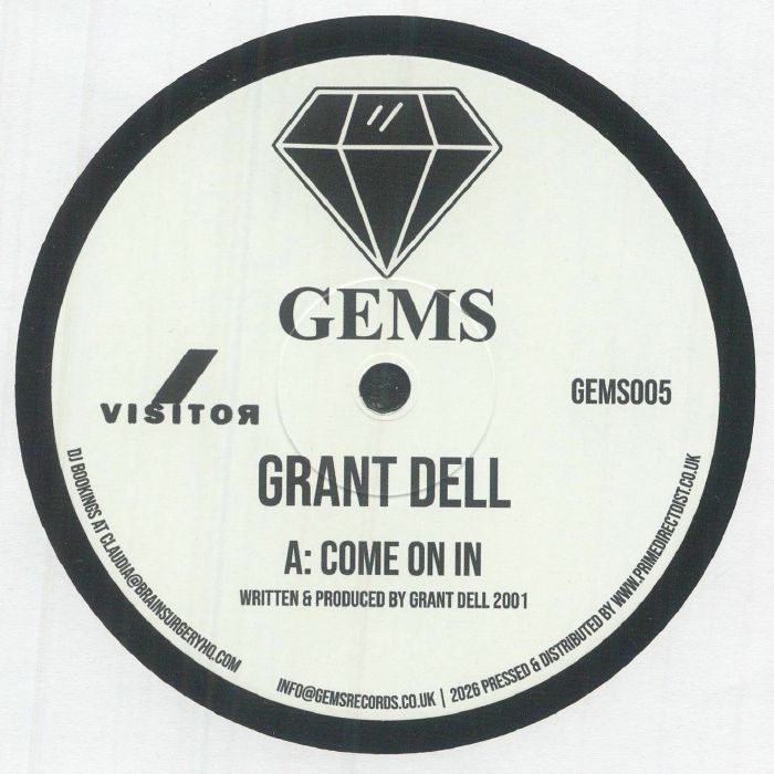 Grant Dell – Come On In vinyl cover