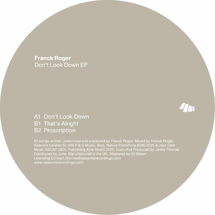 Franck Roger Dont Look Down EP