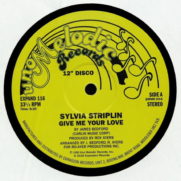 Sylvia Striplin – Give Me Your Love vinyl cover