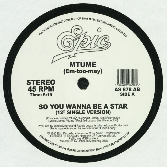 Mtume So You Wanna Be A Star (remastered)