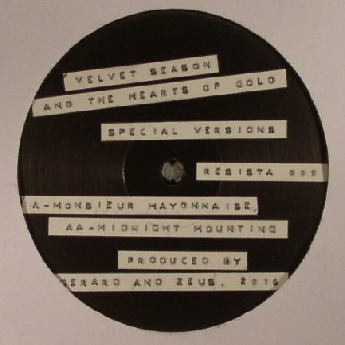 Velvet Season and The Hearts Of Gold – Special Versions vinyl cover