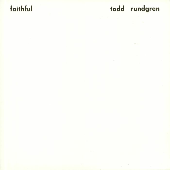 Todd Rundgren – Faithful vinyl cover