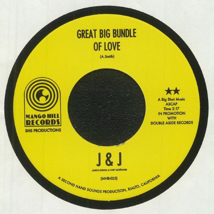 J and J – Great Big Bundle Of Love vinyl cover