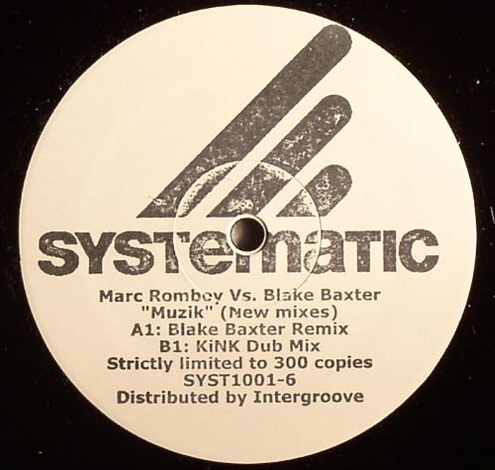 Marc Romboy Vs Blake Baxter Vinyl