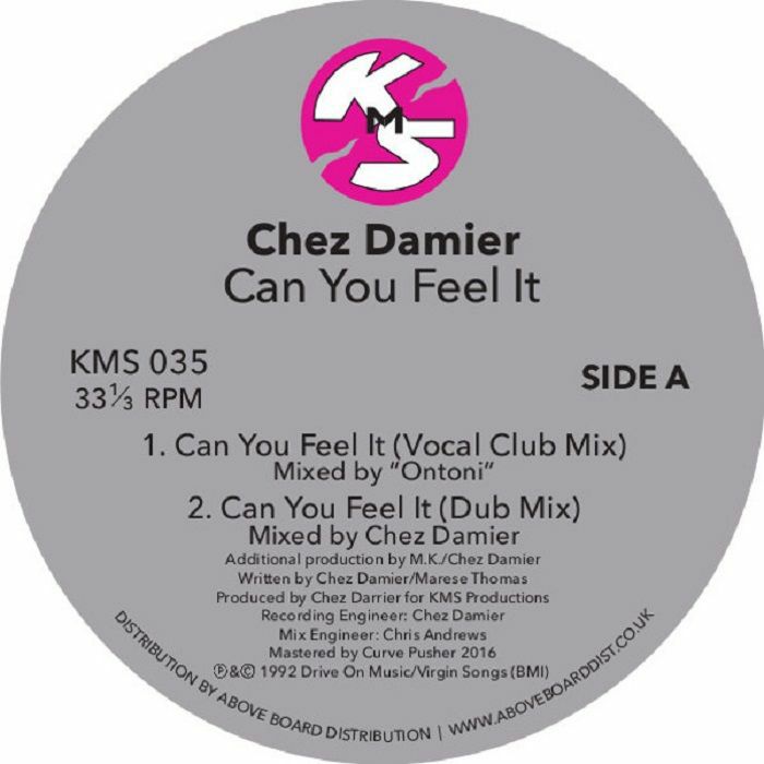 Chez Damier – Can U Feel It vinyl cover