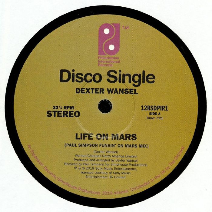 Dexter Wansel Life On Mars (Record Store Day 2019)