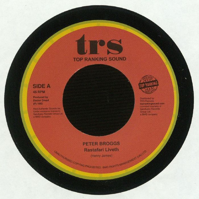 Peter Broggs – Rastafari Liveth vinyl cover