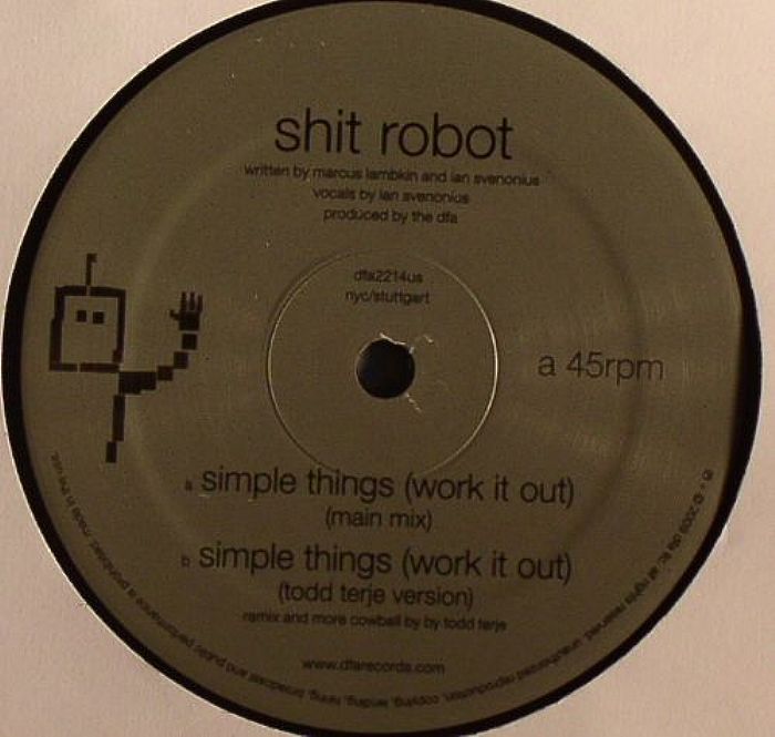 Shit Robot – Simple Things (Work It Out) vinyl cover