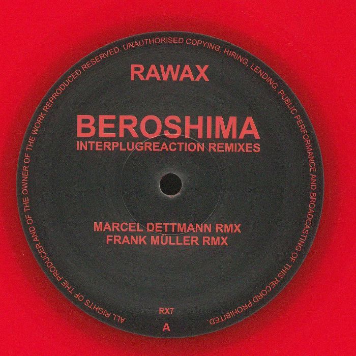 Beroshima – Interplugreaction (remixes) vinyl cover