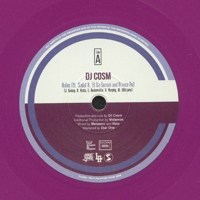 DJ Cosm | Sadat X | El Da Sensei | Prince Po – Rules vinyl cover