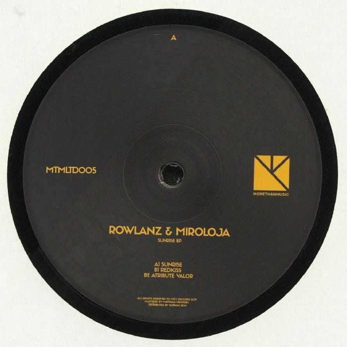 Rowlanz | Miroloja – Sunrise EP vinyl cover