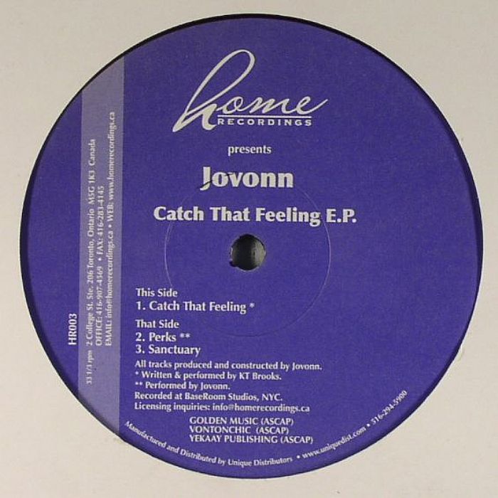 Jovonn Catch That Feeling EP